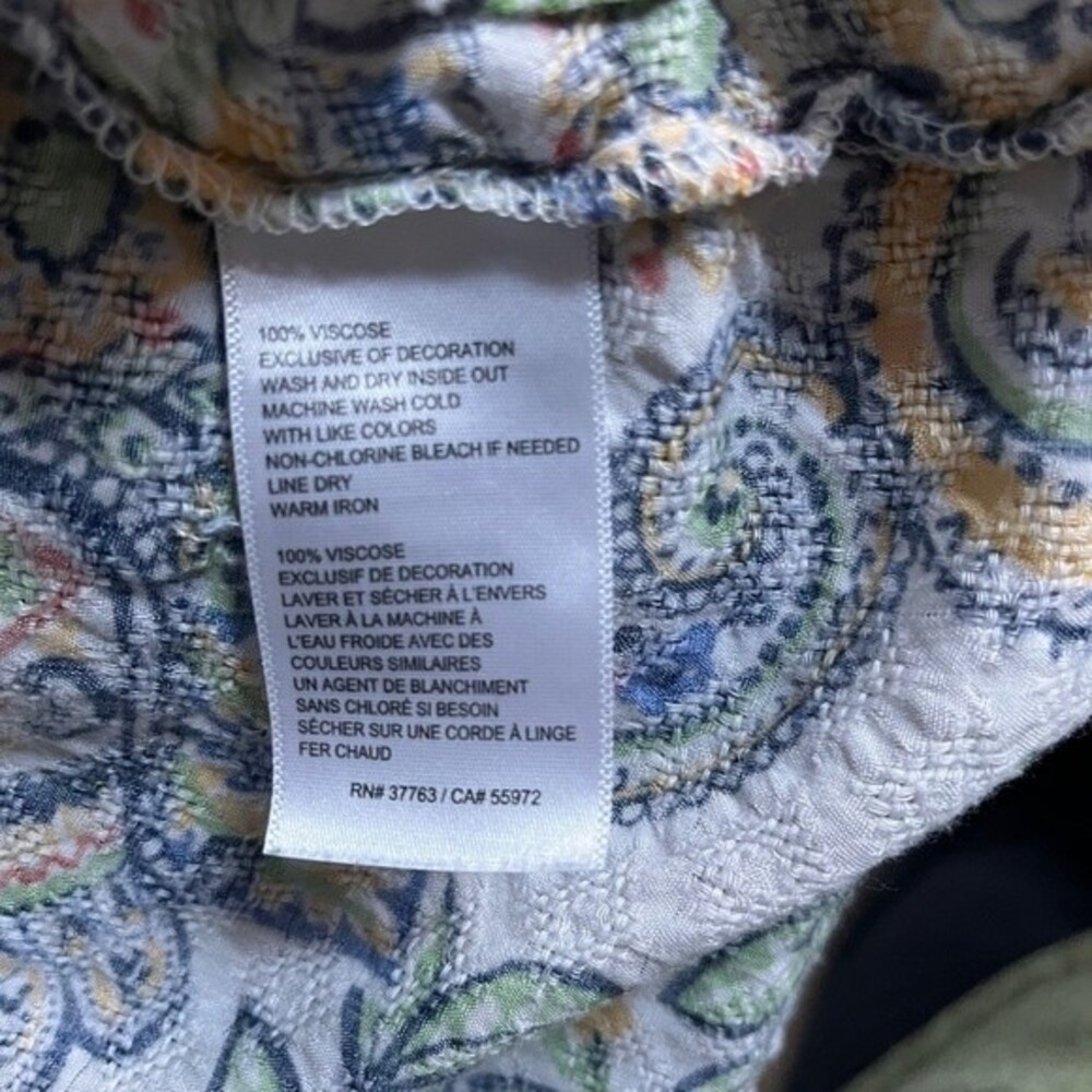 Colorful Rafaella Peasant Style Blouse - Picture 5 of 5